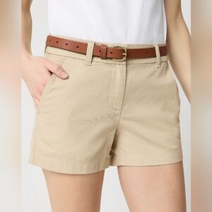 J.Crew 3.5” Classic Chino Shorts Khaki Tan Size 12 EUC